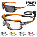 GLOBAL VISION Octane A/F oCN TOX S[OMotorcycle Safety Sunglass J[S11ʂ! O[orW IN^ Z[teB[ TOX! KXPbgOOK! ANSI Z87.1 KiK! UV400 Uh~H ώC A`tHO