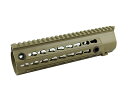【パーツ類ポイント10倍!25日8時59分まで】5KU 9.5inch HK416用KeyModレールハンドガード TAN【只今、商品合計8,000円(税抜)以上注文で、CYCバイオBB弾1袋プレゼント中!】