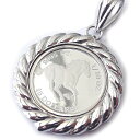 ツバルホースプラチナ9995金貨 1/10oz 15DOLLARS 強化ガラス入りペンダントトップ 【
