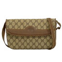 本物 グッチ GUCCI オールドグッチ GGスプリーム ショルダーバッグ ポシェット ベージュ ブラウン バッグ 中古