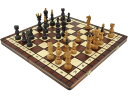 木と手作りの温もりチェリーウッド木製チェスセット44cm×44cm(ブラウン) ポーランド製 盤 駒 数量限定販売【楽ギフ_包装】
