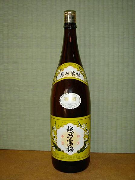 越乃寒梅　【白ラベル・清酒】　1,800ml　　【新潟県：信越/日本酒】