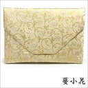 【茶道具 数奇屋袋】数寄屋袋(すきや袋) 蔓小花 正絹 名物裂和風バッグインバッグとして 和装 着物 浴衣のバッグ 小物入れ