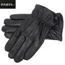 ◆手袋◆PARIS16e 羊革/シープスキン 黒 メンズ グローブ メール便可 LAM-N08-BK