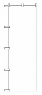 【白無地のぼり　600mm×1,800mm】のぼり旗