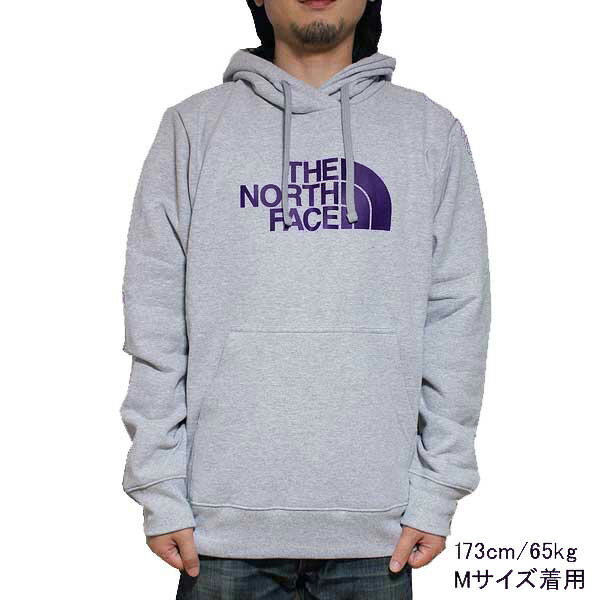 ノースフェイス メンズ ハーフ ドーム プルオーバー フーディ The North Face Men's Half Dome Hoodie Pullover Heather Grey/Dark Eggplant Purple