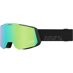 (取寄) 100% スノークラフト AF ハイパー ゴーグル 100% Snowcraft AF HiPER Goggle Black/Green