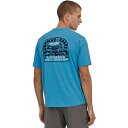 ショッピングパタゴニア (取寄) パタゴニア メンズ キャプリーン クール デイリー グラフィック ショートスリーブ シャツ - メンズ Patagonia men Capilene Cool Daily Graphic Short-Sleeve Shirt - Men's Unpave the Roads/Anacapa Blue X-Dye