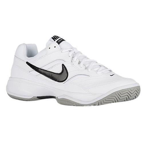 ()NIKE iCL Y R[g Cg ejX Nike Men's Court Lite White Medium Grey Black