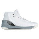 (取寄)アンダーアーマー バスケットシューズ メンズ カリー 3 ステファン・カリー Under Armour Men's Curry 3 White Metallic Silver【コンビニ受取対応商品】