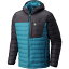 (取寄)マウンテンハードウェア メンズ ダイノサーム フーデッド ダウン ジャケット Mountain Hardwear Men's Dynotherm Hooded Down Jacket Crevasse/Shark