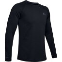(取寄)アンダーアーマー メンズ パッケージ ベース 4.0 クルー ネック トップ Under Armour Men's Packaged Base 4.0 Crew Neck Top Black / Pitch Gray 送料無料