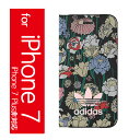 アディダス オリジナルス iPhone7 ケース 手帳型 ブラック アイフォン 7 ケース adidas originals Booklet iPhone 7 Case【コンビニ受取対応商品】