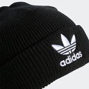 ADIDAS アディダス ロゴ ニットキャップ ブラック/ホ...