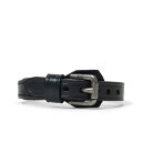 RALPH LAUREN ラルフローレン レザーブレスレット BURNISHED LEATHER WRIST STRAP BLACK