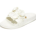 ()Tory Burch Blossom Slides g[o[` ubT XCh White