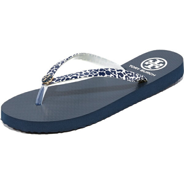 ()Tory Burch Thin Flip Flops g[o[` V tbv tbvX SM Clouded Leopard