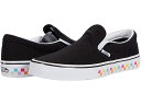 (取寄)バンズ クラシック スリップオン (ビッグ キッズ) Vans Kids Classic Slip-On (Big Kid) (Checkerboard) Rainbow/Black