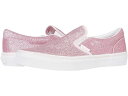 (取寄)バンズ クラシック スリップオン (ビッグ キッズ) Vans Kids Classic Slip-On (Big Kid) (Glitter) Blushing Bride/True White