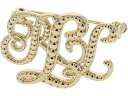 (取寄)ローレン ラルフローレン レディース ピン ビーデッド LRL ロゴ LAUREN Ralph Lauren Women's Pin Beaded LRL Logo Gold
