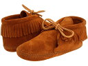 (取寄)ミネトンカ クラシック フリンジ ブーツ ソフトソール キッズ/ビッグ キッズ Minnetonka Kids Classic Fringed Boot Softsole (Toddler/Little Kid/Big Kid) Brown Suede