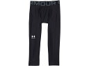 (取寄)アンダーアーマー ヒートギア アーマー 3/4 レギンス (ビッグ キッズ) Under Armour Kids HeatGear Armour 3/4 Leggings (Big Kids) Black/Pitch Gray