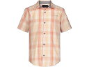 ショッピングカルバンクライン (取寄)カルバンクライン キッズ ボーイズ ショート スリーブ ボタン アップ ウーブン シャツ Calvin Klein Kid's Boys' Short Sleeve Button Up Woven Shirt S21 Tropical Orange