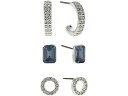 (取寄)ローレン ラルフローレン レディース ストーン トリオ ピアス LAUREN Ralph Lauren Women's Stone Trio Earrings Silver/Blue/Crystal