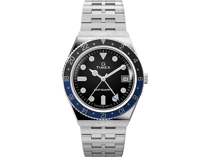 (取寄) タイメックス メンズ 38 ウム Q GMT ブレスレット ウォッチ Timex men Timex 38 mm Q GMT Bracelet Watch Dial