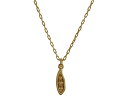 ショッピングpod (取寄) メイドウェル POD ペンダント ネックレス Madewell Pea Pod Pendant Necklace Vintage Gold
