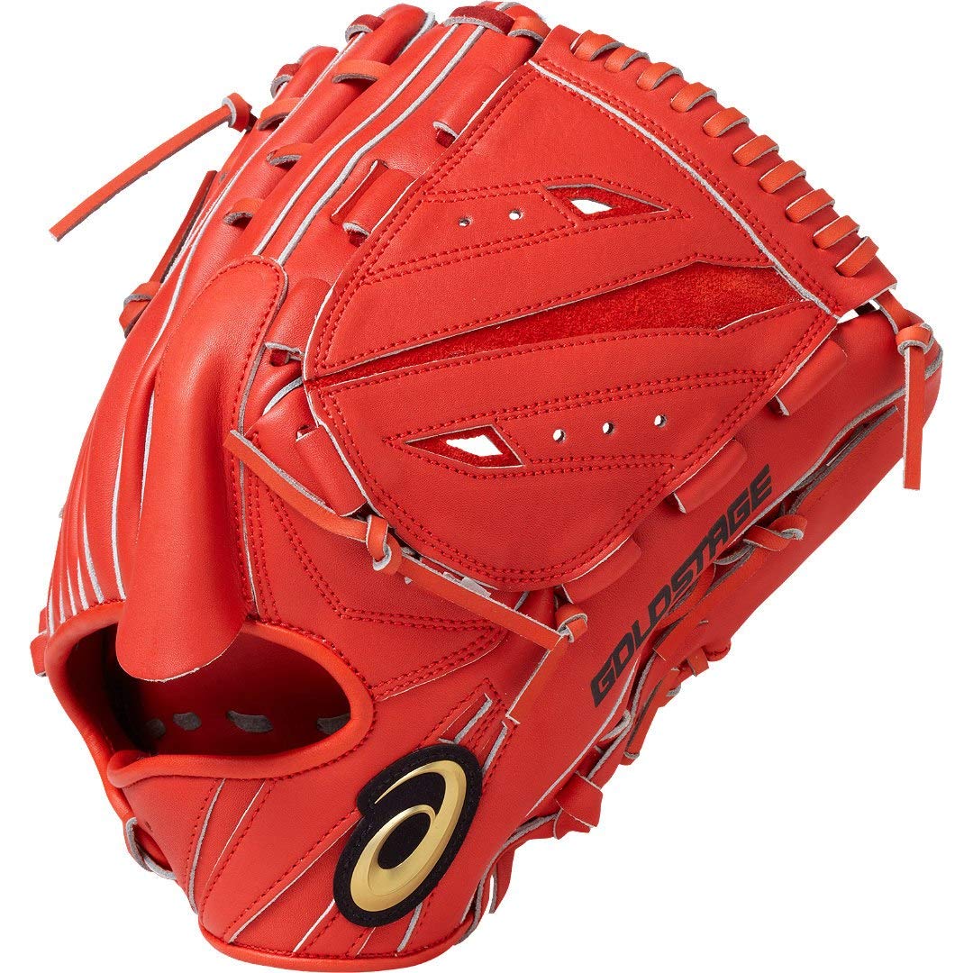 【アシックス】野球 軟式用グラブ ゴールドステージ スピードアクセル【投手用】右投LH グローブ 3121A198の画像