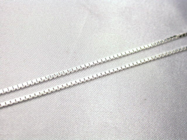 Silver925ベネチアンチェーン125幅1.2mm45cmシルバーチェーン　188-074