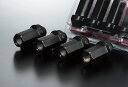 JURAN / ジュラン レーシングナットPRO ブラック 4個入り ■ M12×P1.50 全長48mm 17HEX ■ クロモリ製 軽量 貫通 ホイールナット ■ 対応: トヨタ 三菱 ホンダ マツダ ダイハツ イスズ