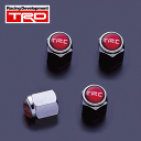 TRD / ティーアールディー エアバルブキャップ レッド 4個セット ■ ドレスアップ エアーバルブキャップ ■ タイヤバルブキャップ