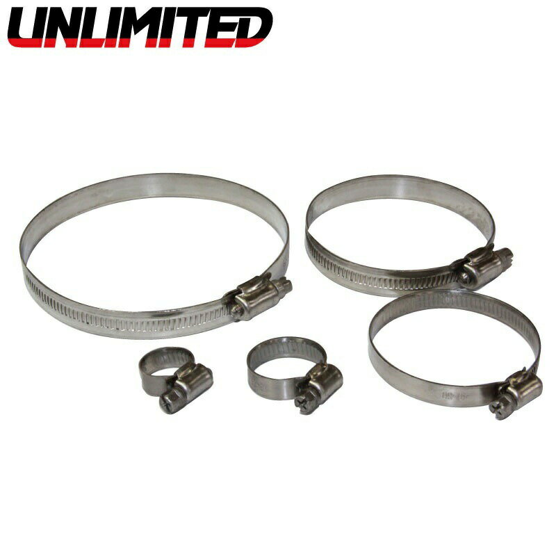 ステンレス　ゼブラ　ホースクランプ　 16〜25mm　10個入　水上バイク　ジェットスキー　マリンジェットの画像