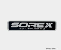 ヒッチ ステッカー 1枚 ブラック　SOREX 純正　 STKS01-BKHAの画像