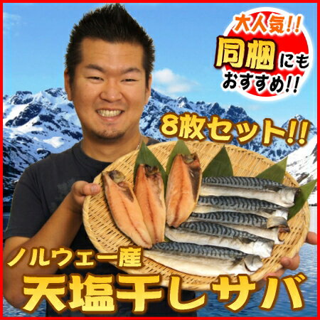 【数量限定】天塩干し サバ約100gx8枚が⇒大特価1180円♪晩ご飯のおかずに！鯖 サバ 天塩干し【同梱にオススメ】脂乗り抜群のノルウェー産の天塩干しサバ！毎日の食卓に是非どうぞ♪鯖 　サバ 天塩干し