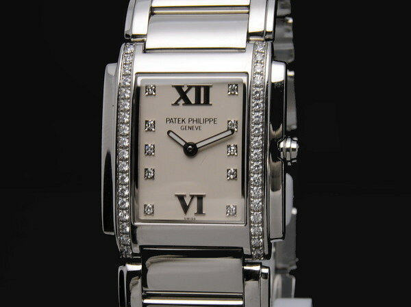 ◆パテックフィリップ PATEK PHILIPPE◆ レディース/twenty-4/24/D入/SS/白 【LW112】【税込価格】【質屋出店】【中古】