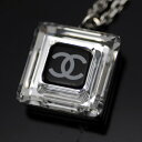 ☆シャネル CHANEL☆ ネックレス/角型/クリスタル/黒...