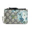 ◇グッチ GUCCI◇ キーリング付コインケース/GGブルームス/PVC/ベージュ×ブルー/フラワープリント/410221 【SA4747】【税込価格】【質屋出店】【中古】【あす楽対応】