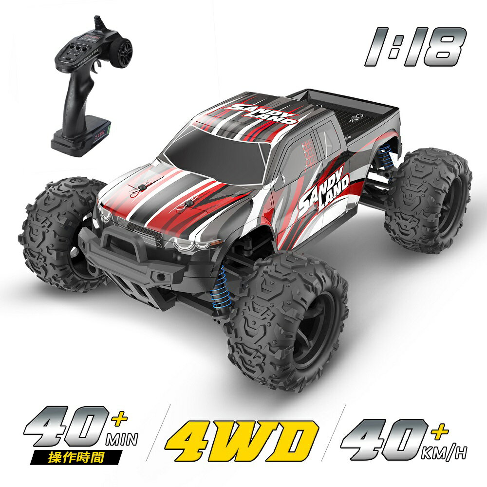   WRJ[ It[h 4WD  40km/h ǂ RCJ[ 1/18 RJ[ 2.4Ghz l֋쓮 Z\ [VO 40ԑ obe[2t zQ  蕨 9300