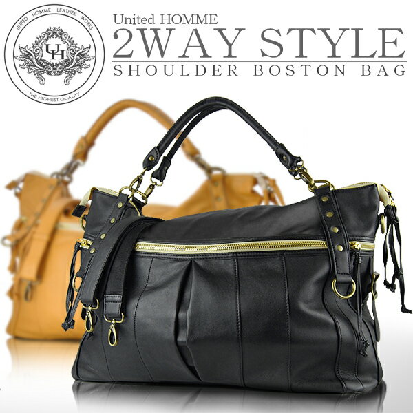 ショルダーバッグ ボストンバッグ メンズ 2way bag United HOMME ユナ…...:auc-kazzu:10000297