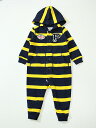 ◇ラルフローレン/Ralph Lauren◇80cm 長袖フード付きカバーオール/ロンパース 紺系ボーダー【中古 USED】子供服 キッズ kids ベビー服 baby 男の子