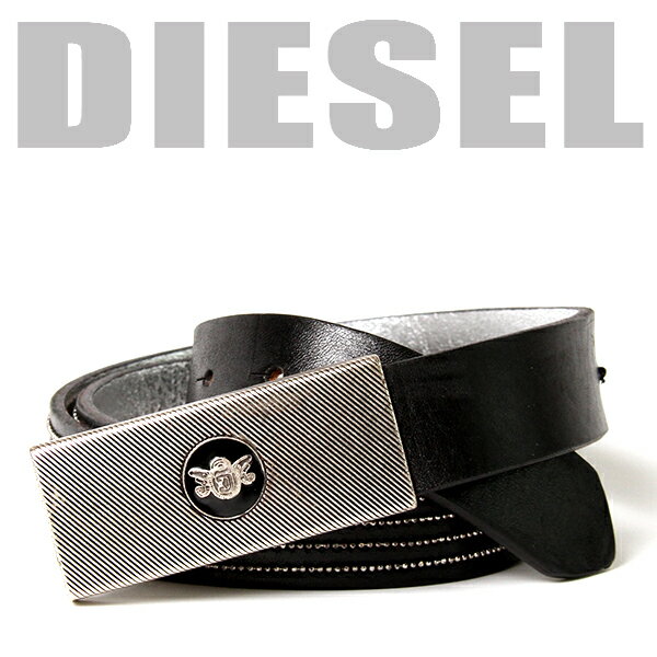 【55％OFF！】★DIESELディーゼルレディース★ボールチェーンアクセントレザーベルト【サイズ90・100】【ブラック】die-l-a-24-021