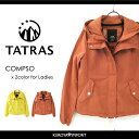 ★TATRAS タトラス ダウン レディース★取外し可ダウンベスト付きダブルジッパーフード付きブルゾンジャケット【COMPSO】【サイズ1?4】【2カラー】tat-l-o-49-301