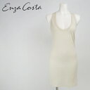 ★ENZA COSTA エンザ・コスタ レディース★無地 薄手 カットオフ チュニック タンクトップ【サイズS】【ベージュ】enz-l-t-55-206