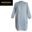 ★DIESEL BLACK GOLD ディーゼル ブラックゴールド レディース★七分袖 カットオフ ストライプ ワ...