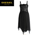 ★DIESEL BLACK GOLD ディーゼル ブラックゴールド レディース★羊革 本革 レザー シルク 切替 キ...