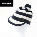 ★DIESEL ディーゼル レディース★ボンボン付き ツバ付...