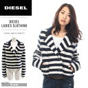 ★DIESEL ディーゼル レディース★ボーダー柄 ショート...